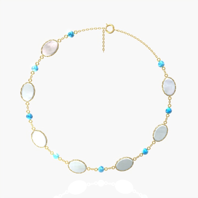 Larina Oval Ocean Serenade Necklace