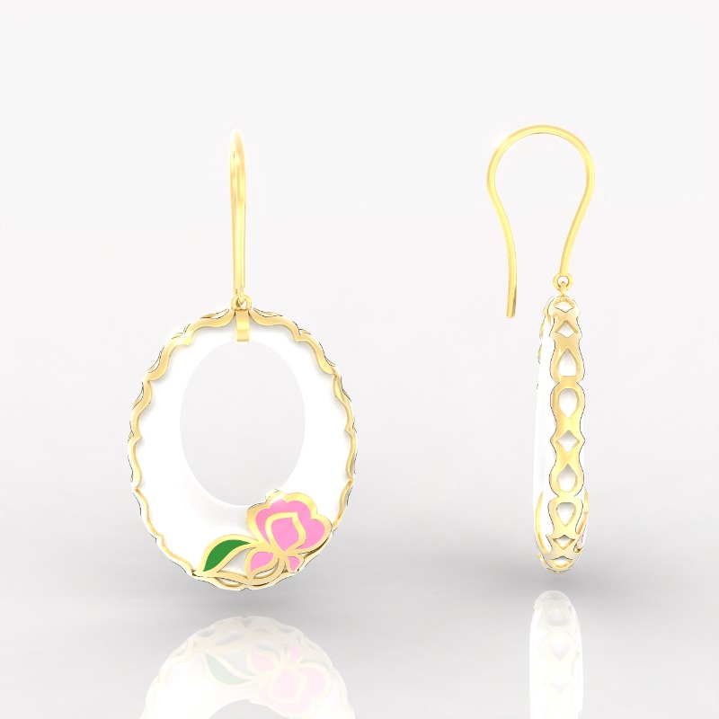 Roselight Halo Earrings