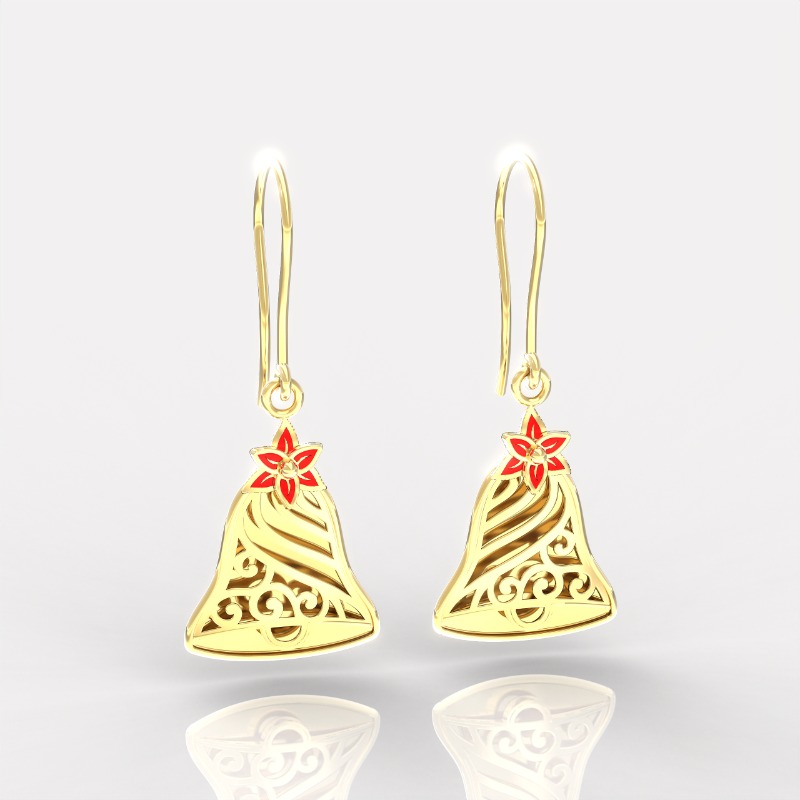 Golden Pines Earrings