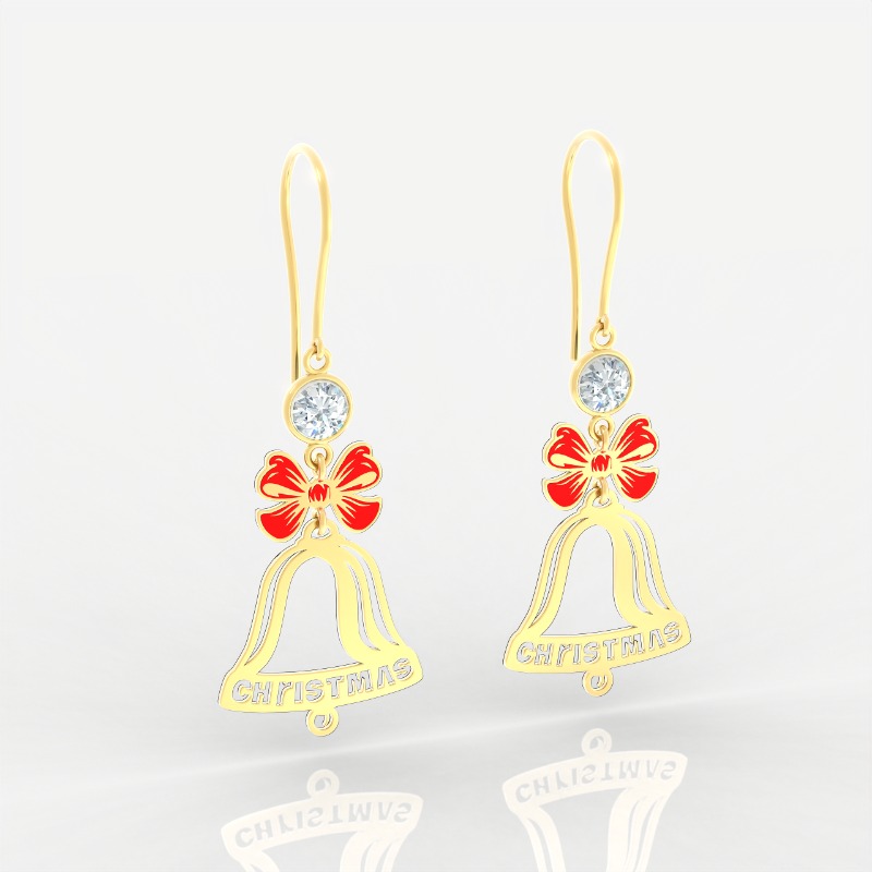 Golden Bell Cheer Earrings