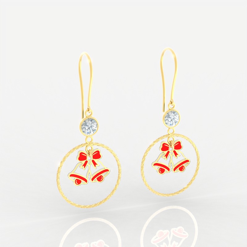 Golden Bell Cheer Earrings