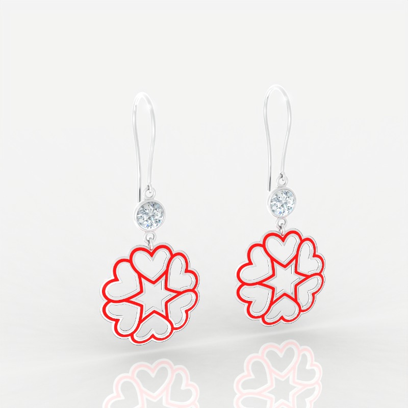 Hearts Aglow Star Earrings